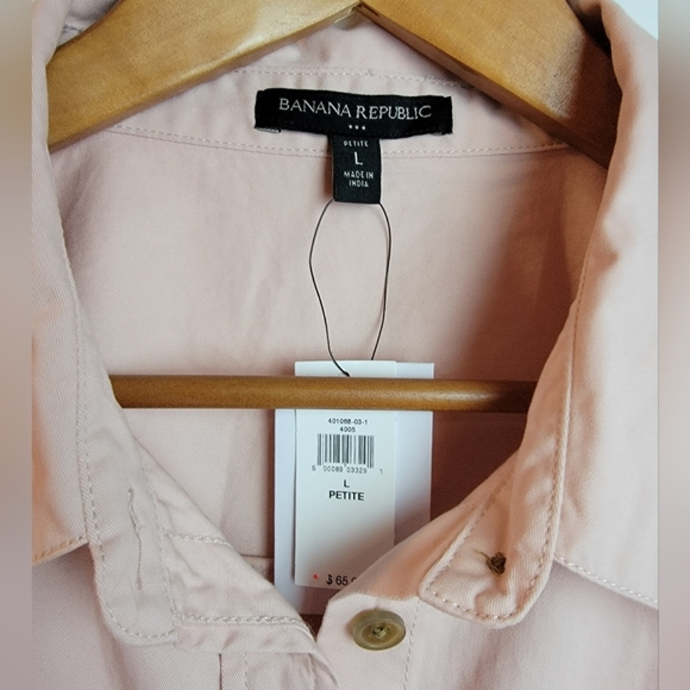 Banana Republic Pink‎ Oversized Dolman Shortsleeve Top Large Petite LP NWT - Picture 4 of 11